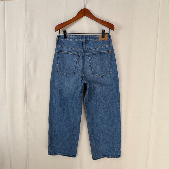 Madewell The Curvy Perfect Vintage Wide Leg Crop Jeans Cresslow Wash Size 30 - Picture 6 of 15